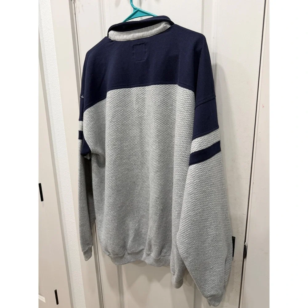 Vintage Greenline International Pullover Sweatshirt‎ Navy Grey XLT Tall Mens